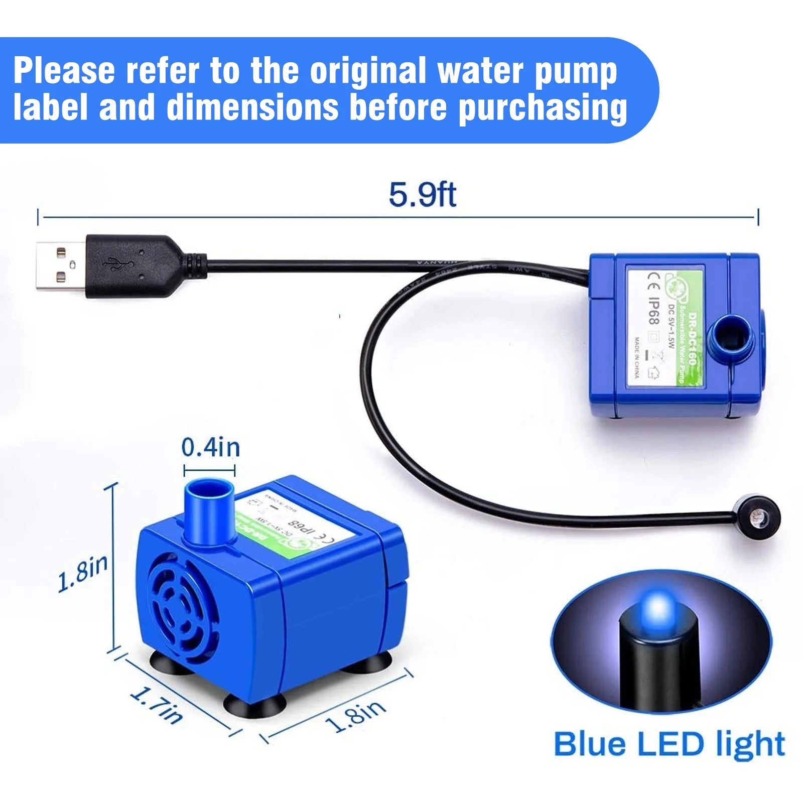 Bomba Para Fuente De Agua Para Gatos, Bomba De Fuente De Agua Para Mascotas  Motor Compatible Para Fuente Para Beber De Mascotas Dispensador De Agua Para Gatos De Repuesto